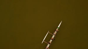 A canoe on the river