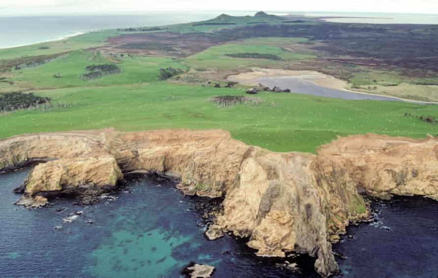 Southwest of Cape Young, Chatham Islands, New Zealand.