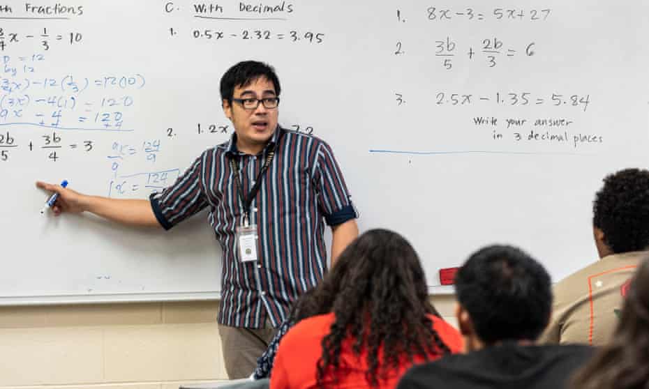 Alan Celeridad teaches math at Vista Grande high school in Casa Grande. The need for mathematics, science, and special education teachers is especially dire in poor and rural schools.