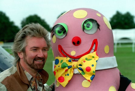 Utterly upstaged … Noel Edmonds with Mr Blobby.
