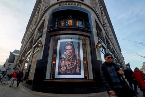 The Burberry branch in Regent Street, central London.