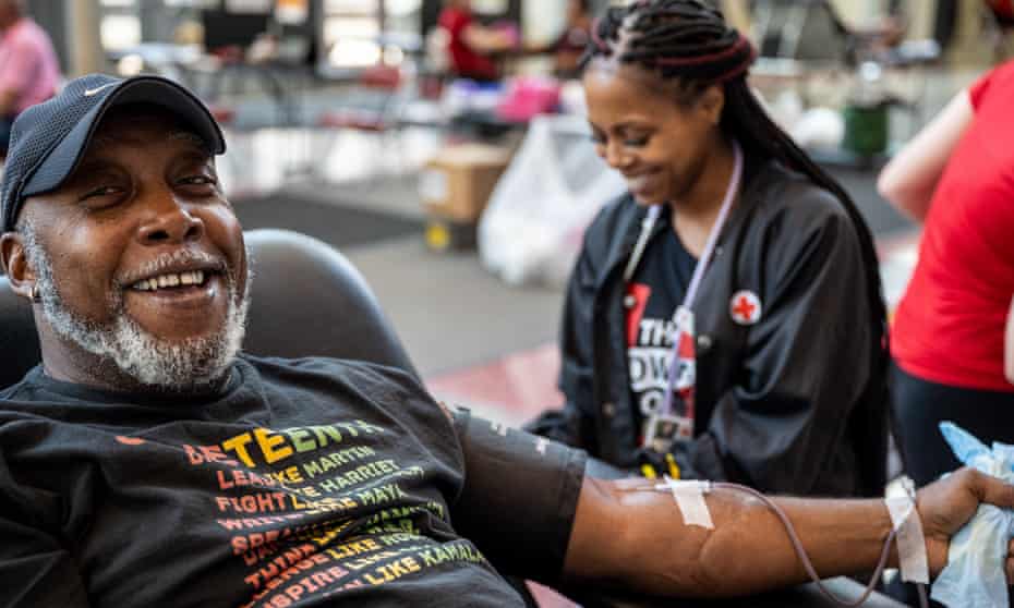 ‘Blood is always in high demand. The American Red Cross – which supplies 40% of the country’s blood – saw its worst blood shortage in over a decade this January.’