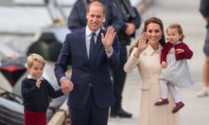 The Duke and Duchess of Cambridge with their children Prince George and Princess Charlotte.