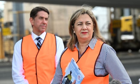 Queensland treasurer Cameron Dick (left) and premier Annastacia Palaszczuk.