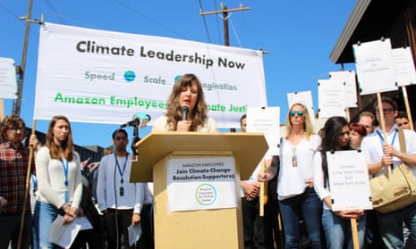 The group Amazon Employees for Climate Justice is urging the company to take action on the climate crisis.