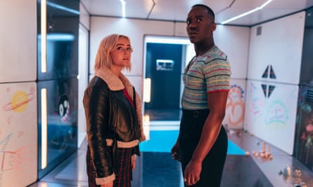 Ruby and the Doctor aboard the baby farm in Space Babies