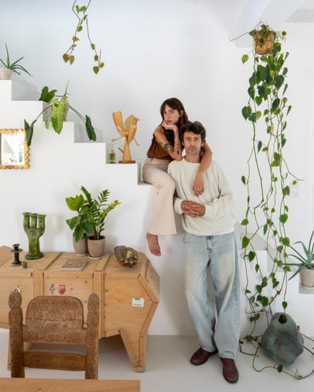 The illustrator and the sculptor: Alessandra Bruni and Marcantonio Raimondi Malerba at home.