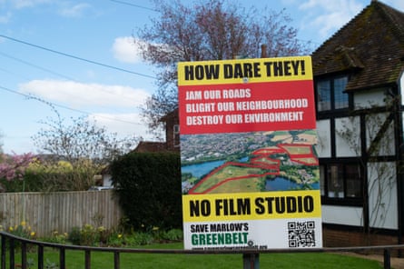 How dare they! Jam our roads; blight our neighbourhood; destroy our green belt; no film studio.