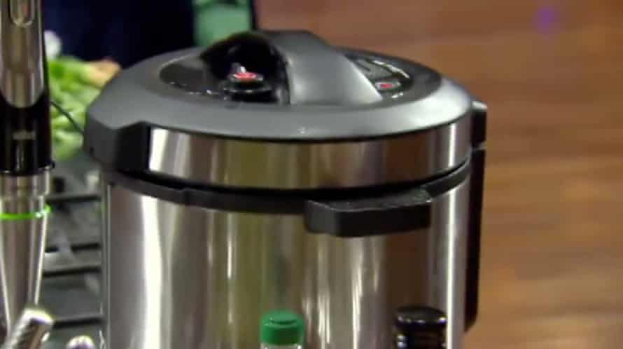 Pressure cooker in a still from MasterChef Australia