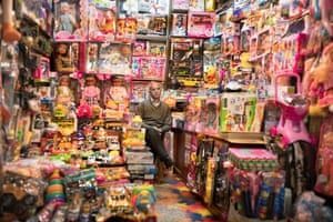 Toy Shop, JerusalemPhil Sharp: ‘This photograph is quite different to my usual aesthetic, but the image of a glum, ageing shopkeeper surrounded a thousand gaudy artefacts of childhood and commercialism was too interesting to resist’