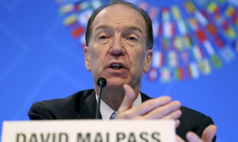 The World Bank president, David Malpass.