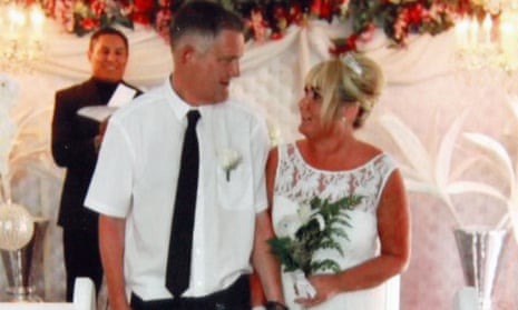 David and Sharon Edwards on their wedding day in Las Vegas.