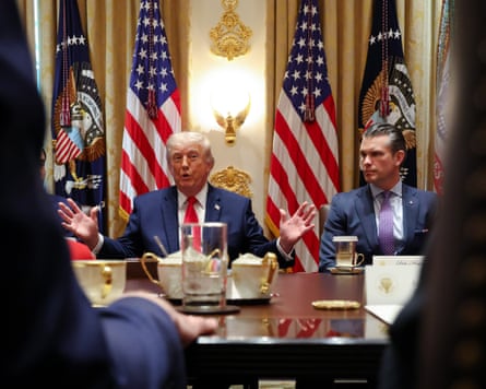 Donald Trump and Pete Hegseth