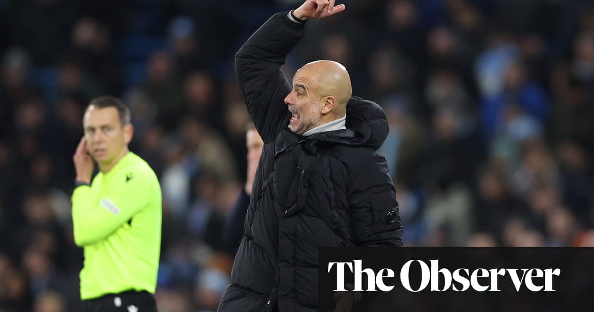 Pep Guardiola admits Manchester City's rivals will be laughing at their poor form