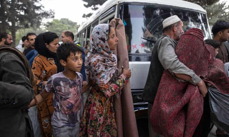 Displaced Afghans in Kabul