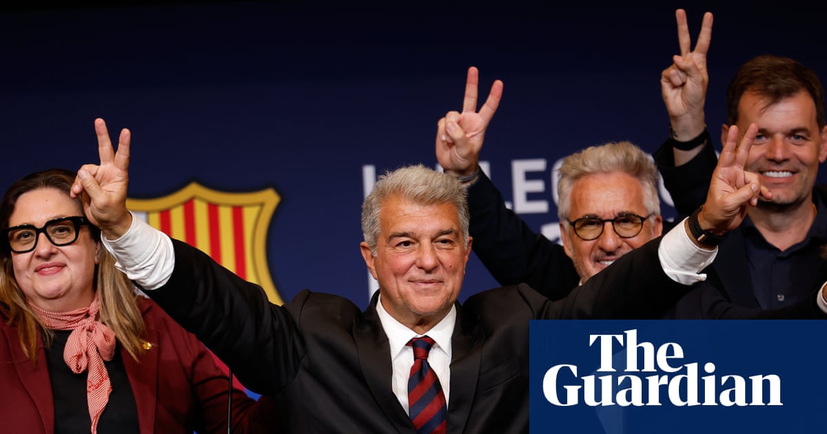 Laporta shrugs off the flak and cruises to re-election as Barcelona president | Sid Lowe