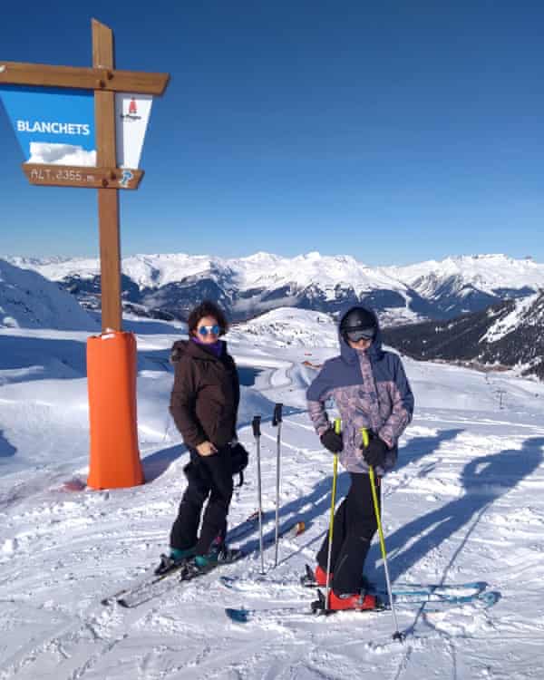 Writer Catherine Cooper and Livi – La Plagne