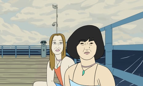 A still from Pen15’s animated episode Jacuzzi. 