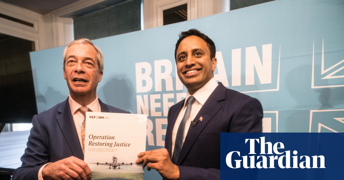 Grotesque': parties criticise Reform UK plan to set up migrant detention centres in Green-voting areas