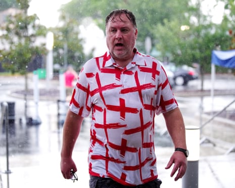 Poor chap. A dictionary definition of bedraggled.