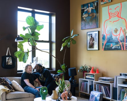 Boggs and James at home in Brooklyn, New York.