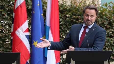 Luxembourg PM mocks Boris Johnson after PM skips press conference – video