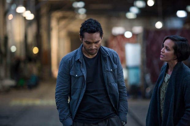 Waruu (Rob Collins) and Nerida (Jada Alberts) in series one, episode four of Cleverman