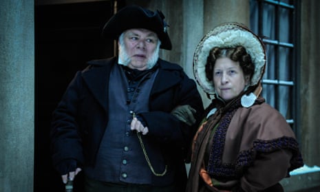 Dickensian: Mr Bumble (Richard Riding) and Mrs Bumble (Caroline Quentin)