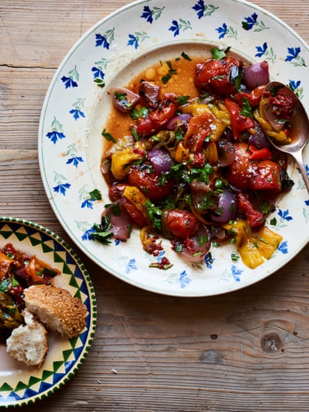 Joe Woodhouse’s grilled Turkish salad.