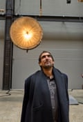 Tarek Atoui at his installation at Tate Modern’s Turbine Hall.