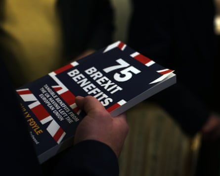 The cover of 75 Brexit Benefits.