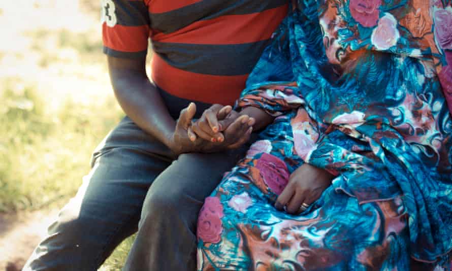 Abdula and Nada near their home in Wales