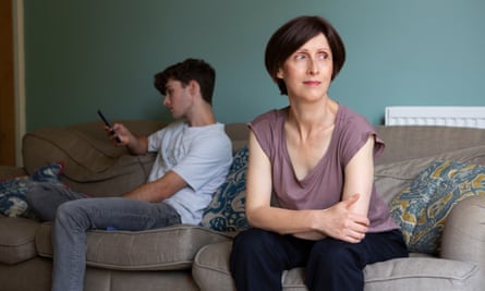 Emma Beddington with her son Louis, who is leaving home to study at university.