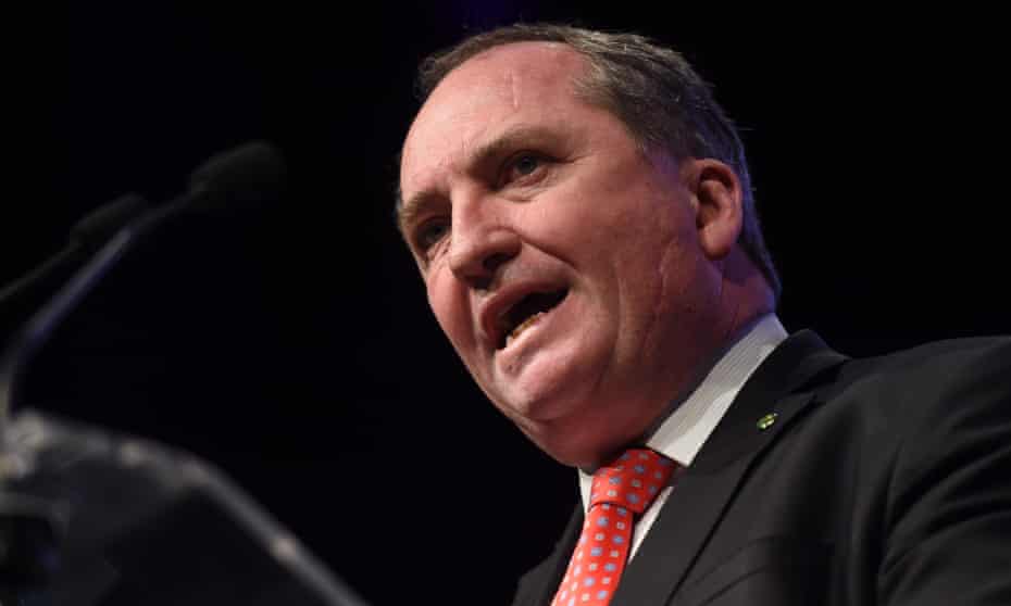 The deputy prime minister Barnaby Joyce