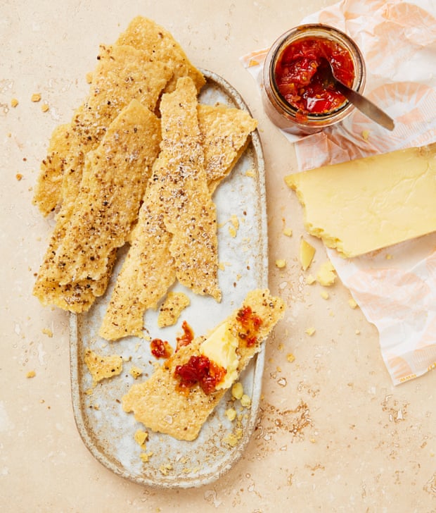 Yotam Ottolenghi’s chickpea flour and parmesan crackers.