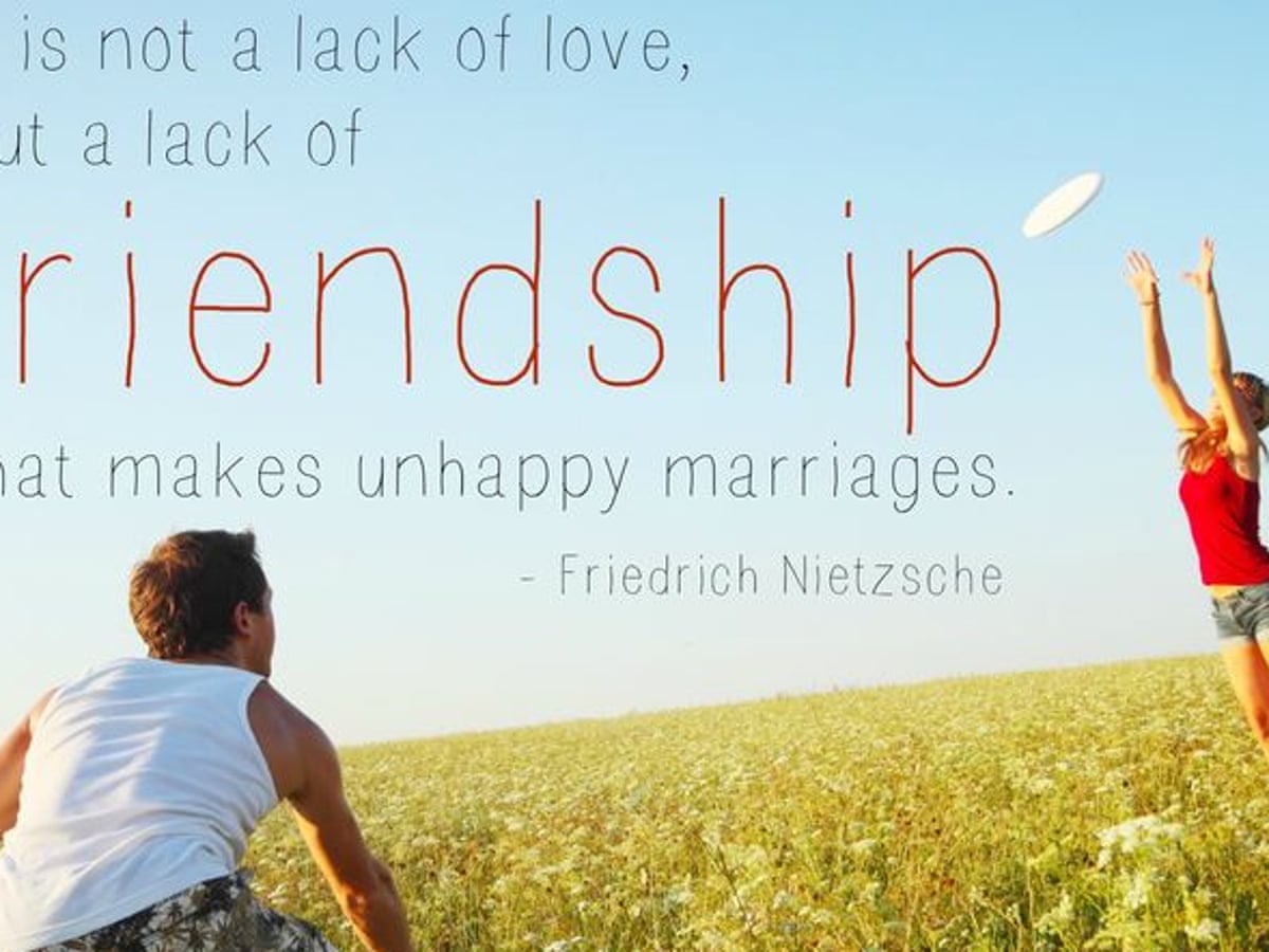 Marrying your best friend is a cliche, but a good one for women ...