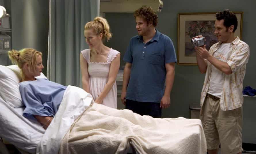 Knocked up, starring Katharine Heigl, Leslie Mann, Seth Rogen and Paul Rudd