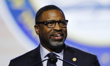 NAACP president Derrick Johnson in 2019. The NAACP is representing Mississippi congressman Bennie Thompson in the suit but confirmed they expect more members to join.