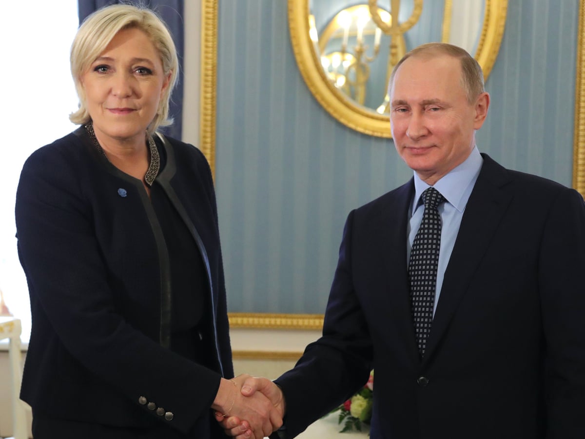 French far-right leader Marine Le Pen forced to defend Putin links, Marine Le  Pen