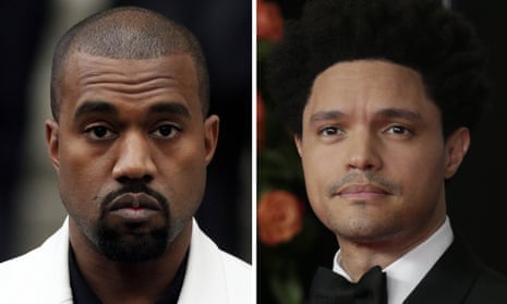 ‘It breaks my heart to see you like this’ … Trevor Noah (right) responds to Kanye West.
