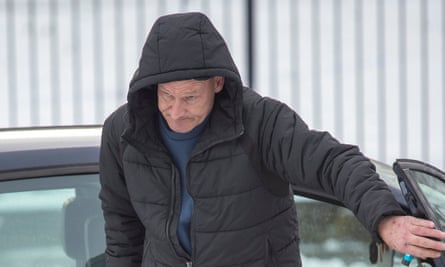 Alun Titford arrives at Mold crown court