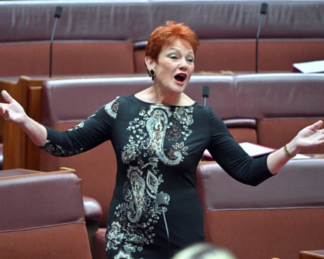 Australia politics live: Pauline Hanson to face censure motion over Muslim comments; Marles ‘concerned but confident’ about troops in Middle East | Australia news 3 One Nation Leader Pauline Hanson.
