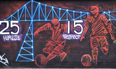 A mural at the Riverside
