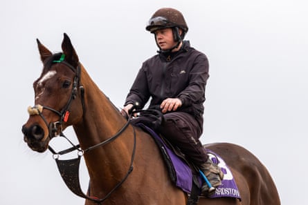 Dylan Whelan with Monty’s Star pictured at the launch of the Leopardstown Christmas Festival in December.