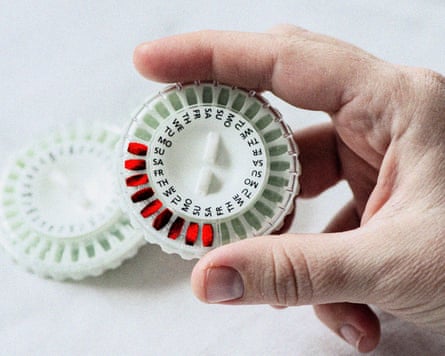 Hormone tablets in a holder.