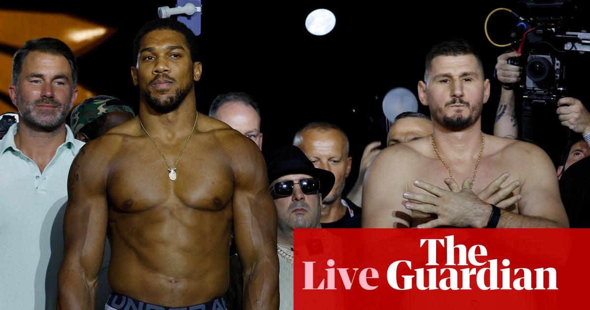 Anthony Joshua v Kristian Prenga: heavyweight boxing – live