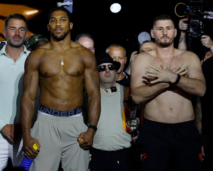 Anthony Joshua v Kristian Prenga: heavyweight boxing – live
