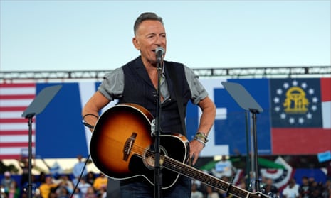 Bruce Springsteen calls Trump an 'American tyrant' at Kamala Harris rally –  video | Bruce Springsteen | The Guardian