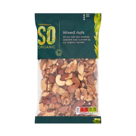 Sainsbury’s So Organic mixed nuts 300g