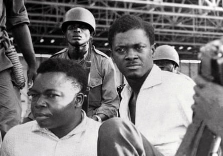 Patrice Lumumba, right, the prime minister of then Congo-Kinshasa. He was murdered within two months of Armstrong’s tour.